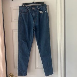High waisted Normal colored jeans